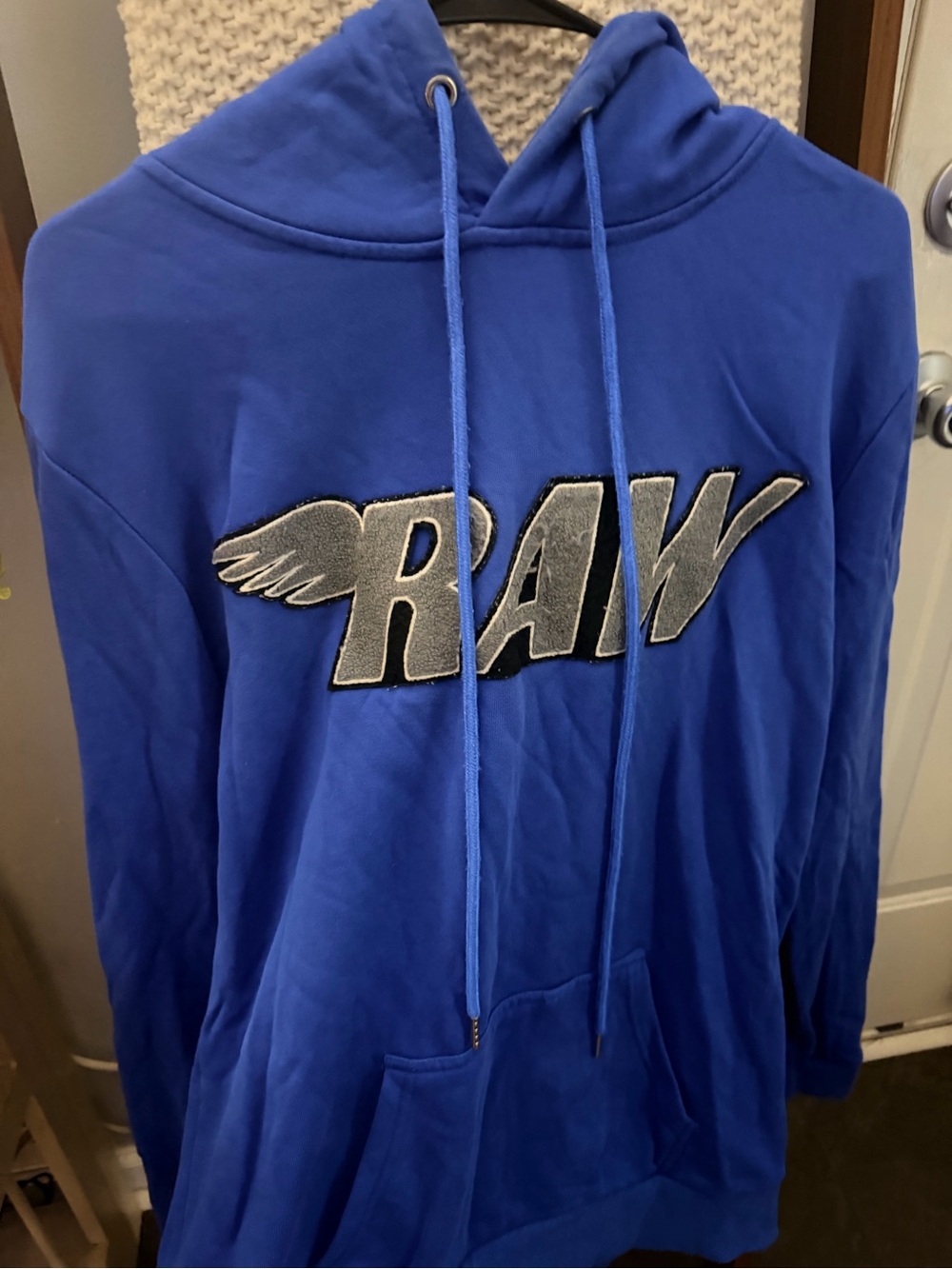 RAW Men's Royal Blue Jogger Sweatshirt Hoodie